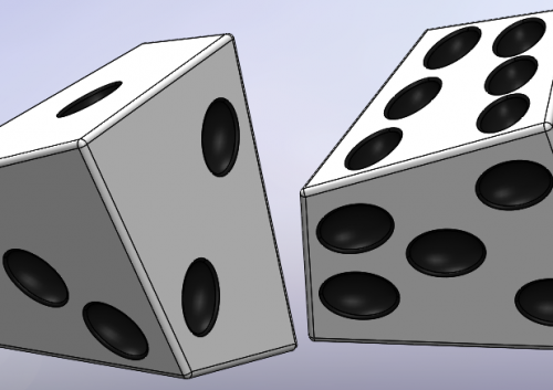 Getting Lucky with SOLIDWORKS: Creating a Skew Pair of Dice