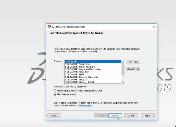 Manual Deactivate License-3 