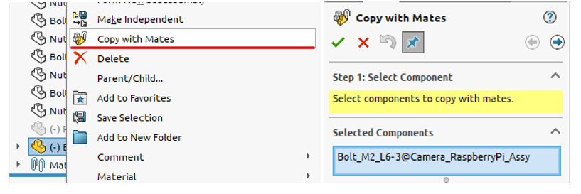 การประกอบชิ้นงานด้วย Copy with Mates แนะนำฟีเจอร์ที่จะช่วยประหยัดเวลาการทำงาน