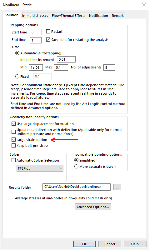 Stress Strain Data in SOLIDWORKS Simulation5