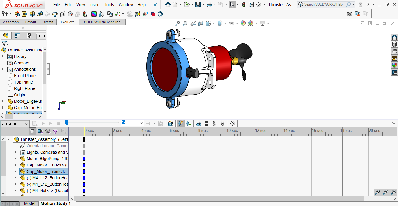 พื้นฐานการทำ SOLIDWORKS Animation จาก Explode View